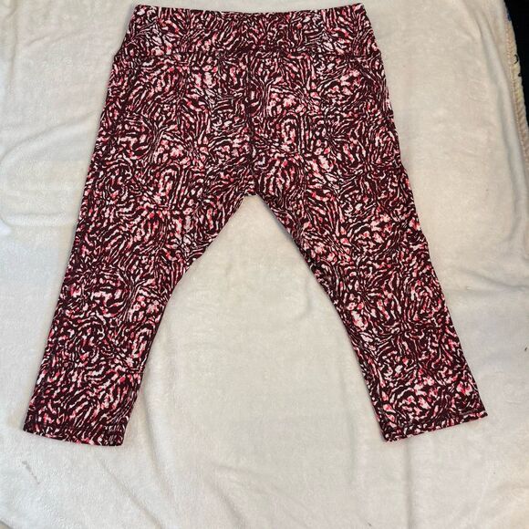 Under Armour HeatGear Compression Armour Print Capri Leggings 3x Women's - Picture 8 of 8